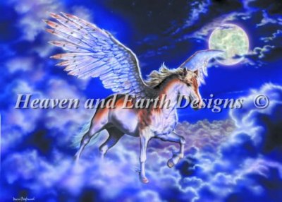 Diamond Painting Canvas - Mini Pegasus Moon - Click Image to Close